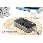 Wholesale Power Strip 6 USB Port and 3-Outlet Wall Charger Station Surge Protector 10A 2500W with 6.2ft Cord